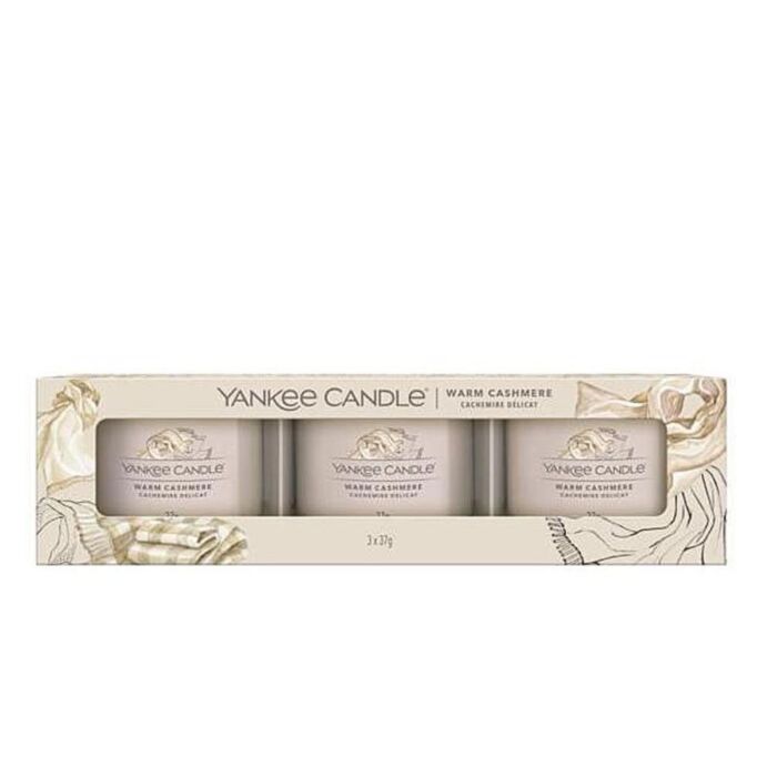 Yankee Candle - 3 Filled Votive Candles - Warm Cashmere